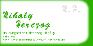 mihaly herczog business card